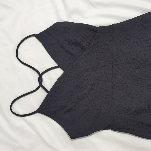 NWT Express Textured Cami Wrap Sheath Dress, Color Black Size XS-TP - Picture 6 of 16